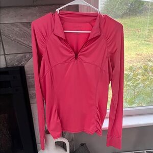 Athleta Women's Vibrant Pink Quarter-Zip
